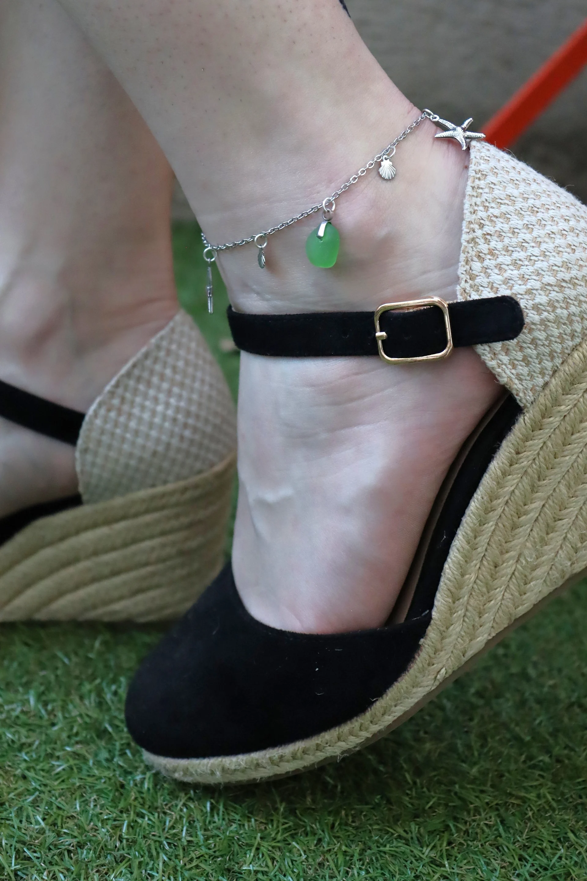 Brume salée sea glass anklet