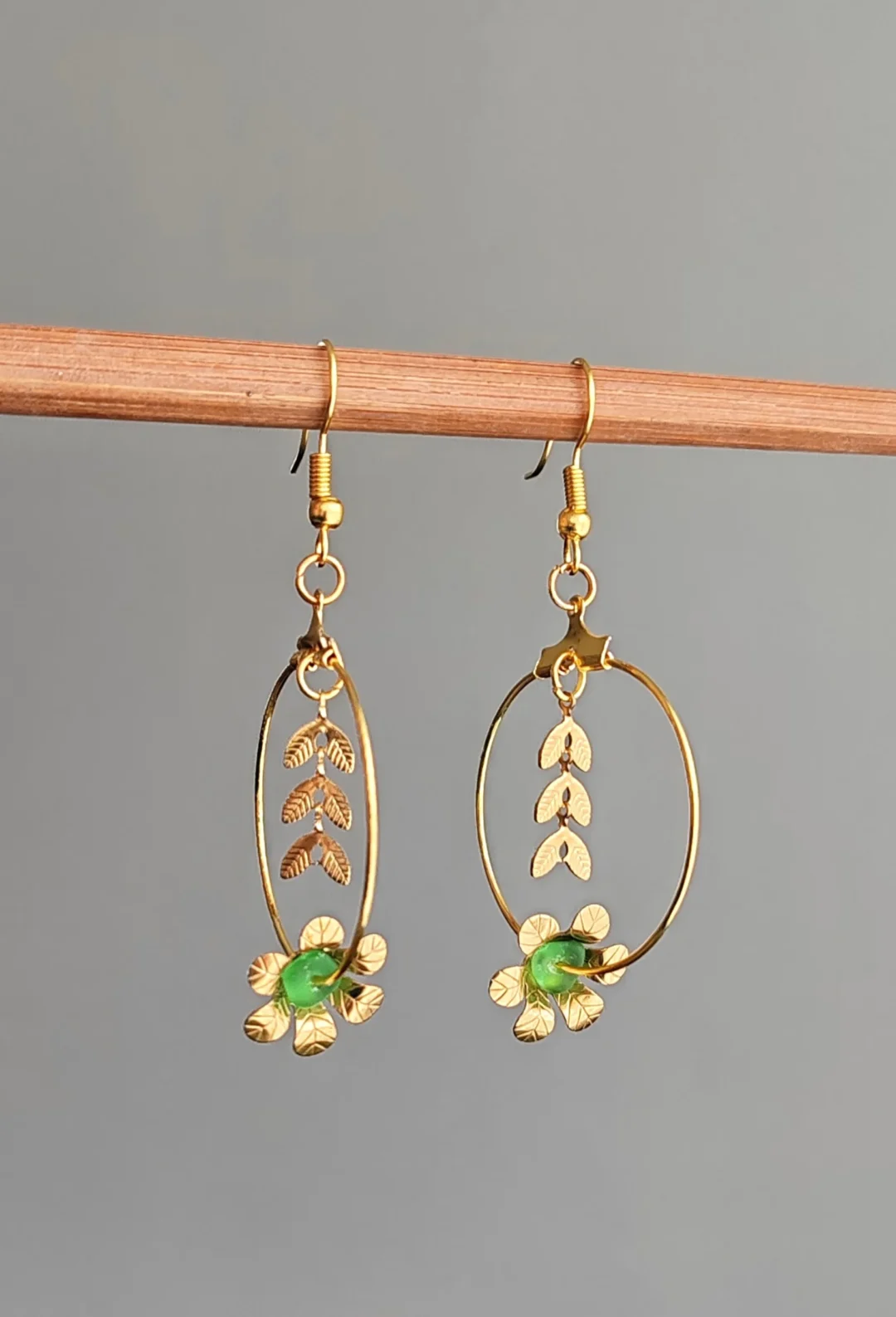 Boucles d'oreilles Sable d'or