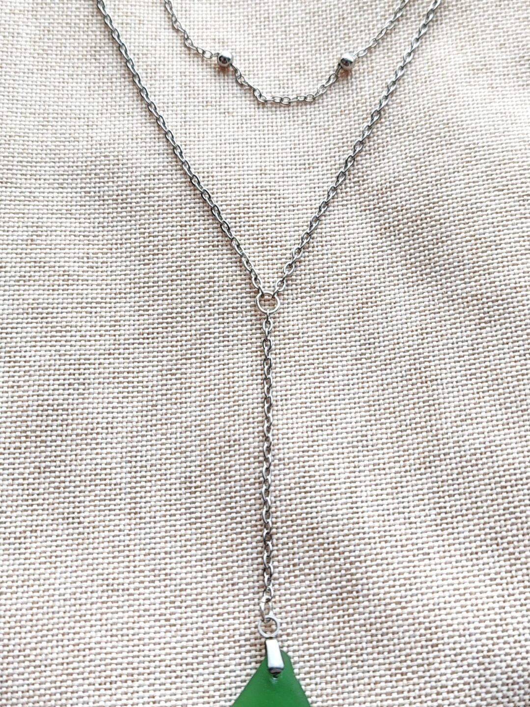 Collier Ecume argenté