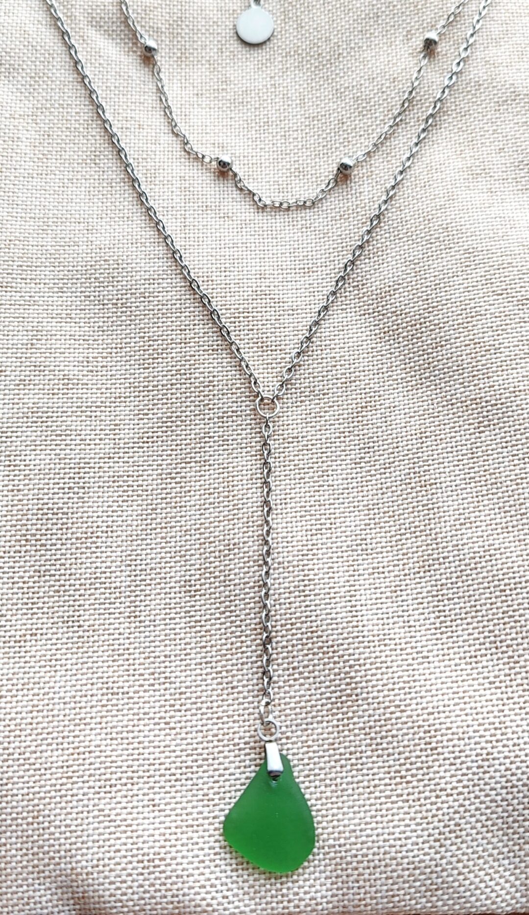 Collier Ecume argenté